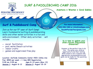 PPA Surf & Paddleboard Camp Flyer 2016